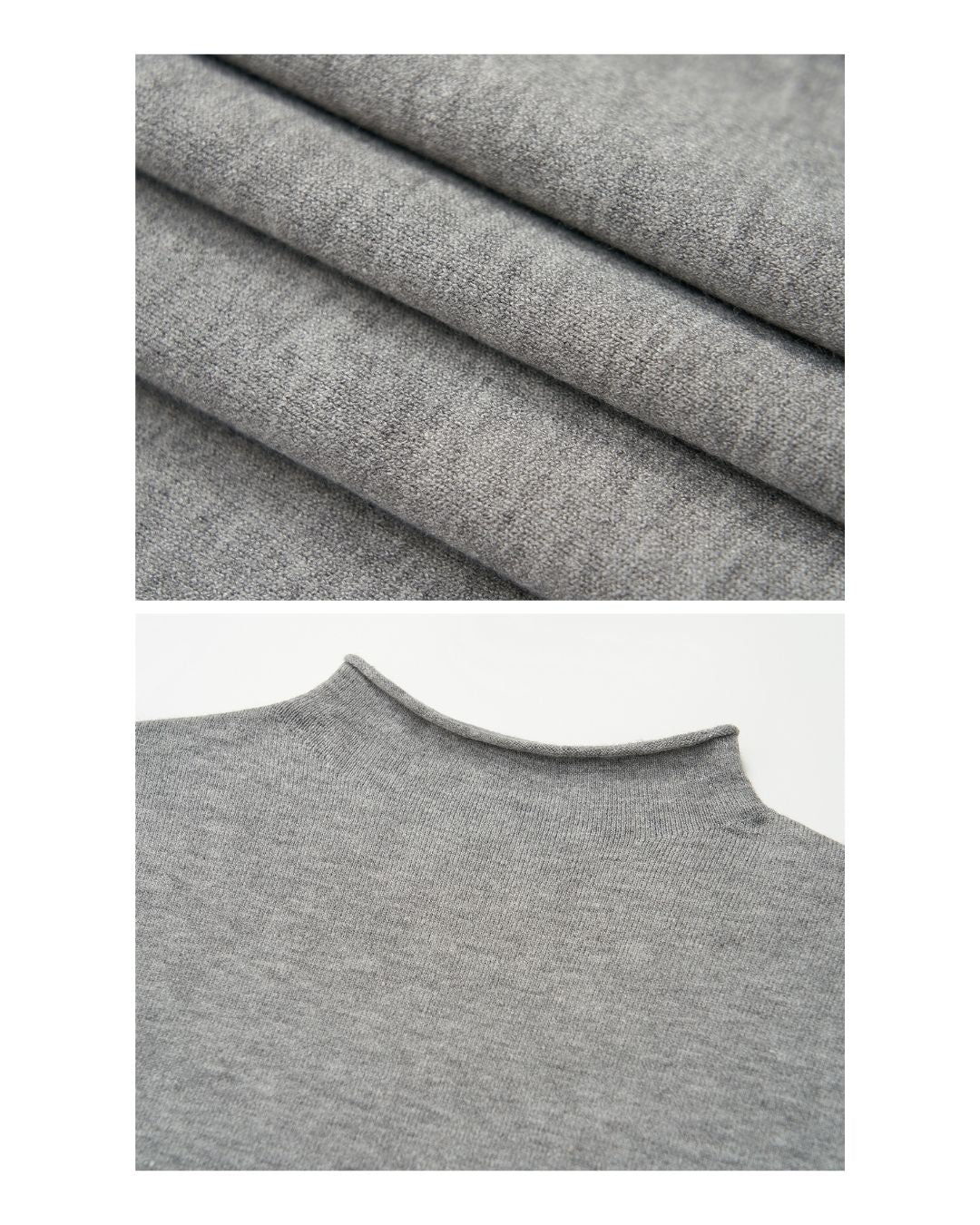 Mock Neck Seamless Knit　KN077