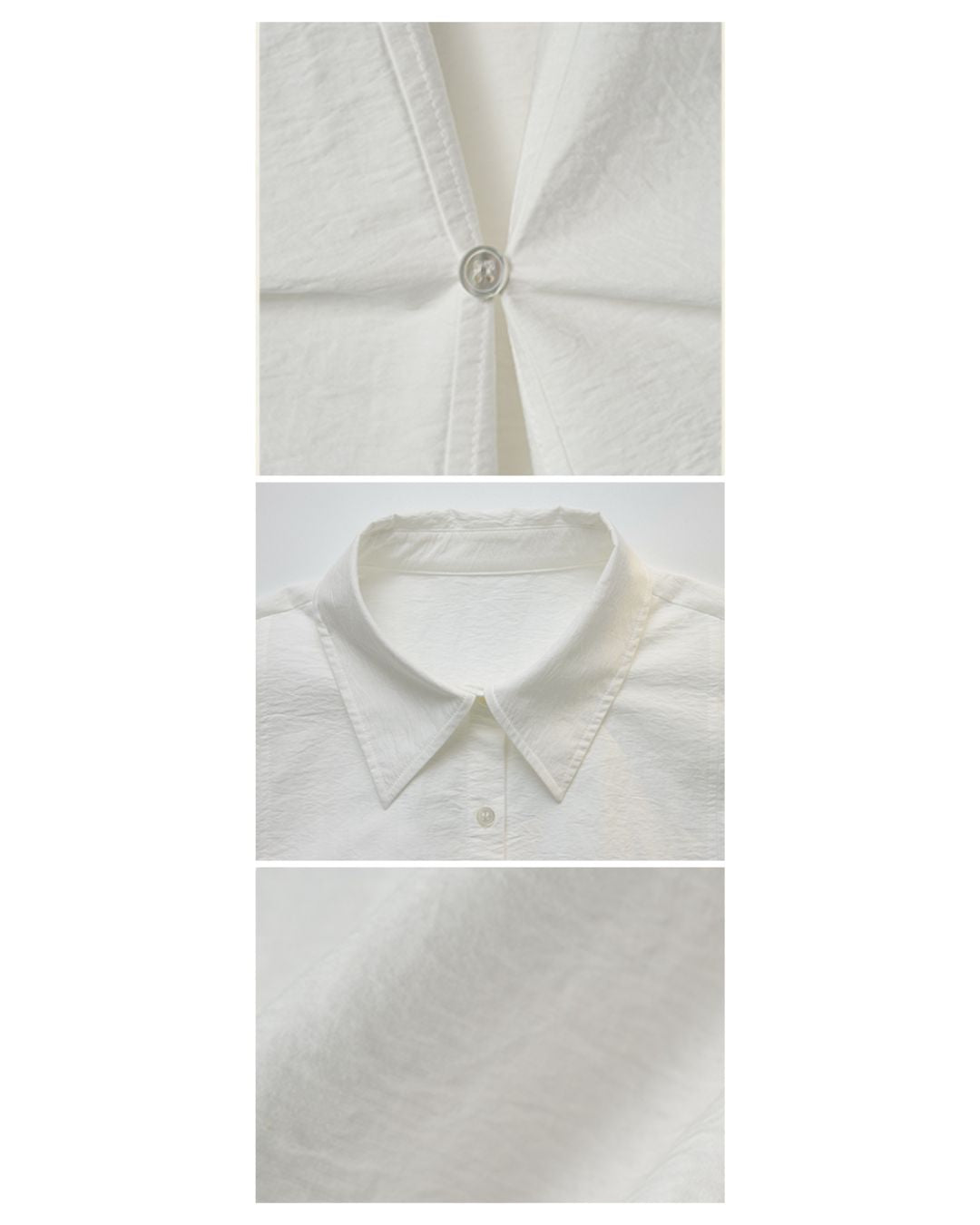 Back Button Basic Shirt　LS022