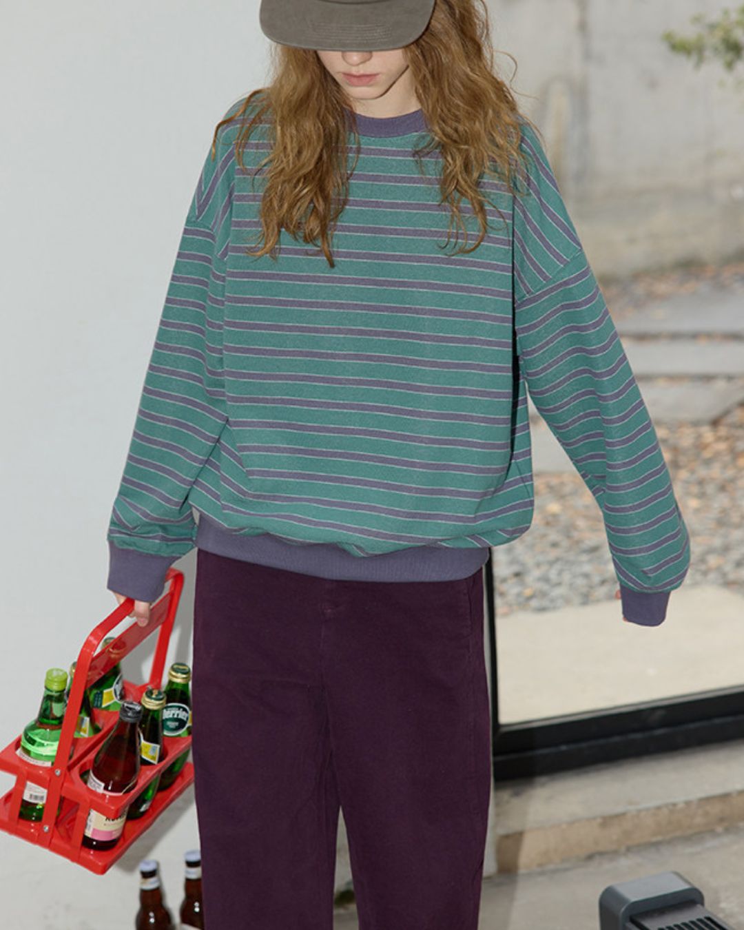 Relaxed Border Sweat Pullover　SW008