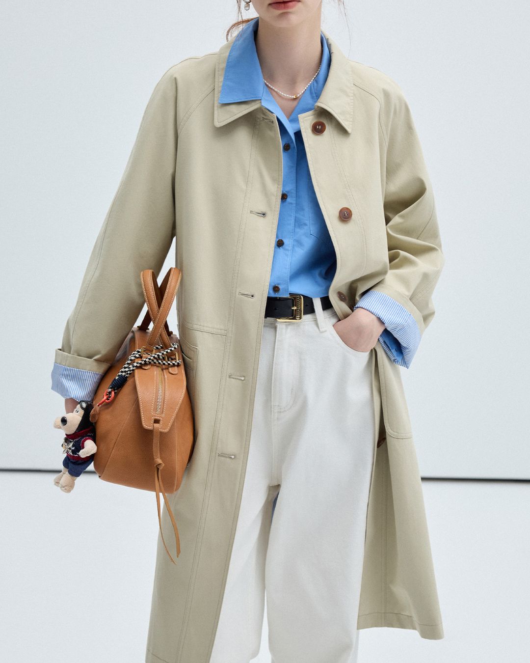 Single-breasted Twill Coat　CT013