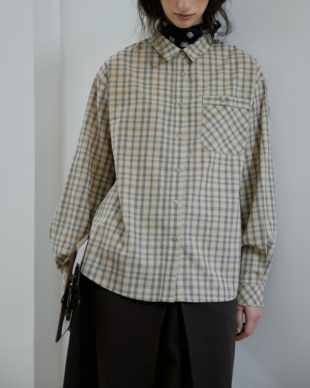 Retro Check Pocket Shirt　LS017