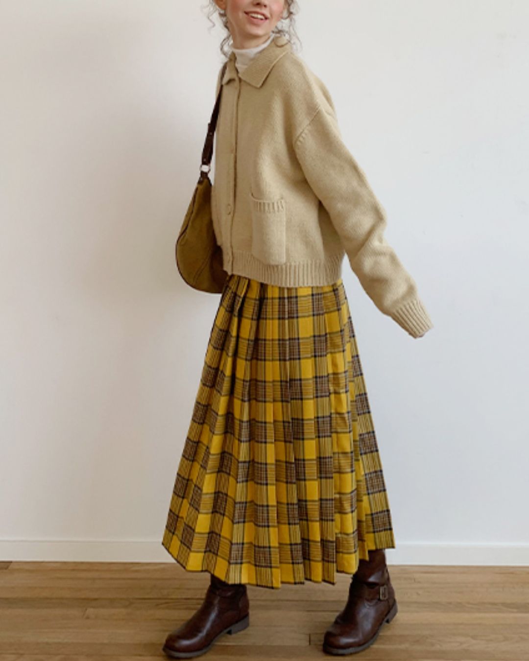 Retro Button Knit Cardigan　KN004