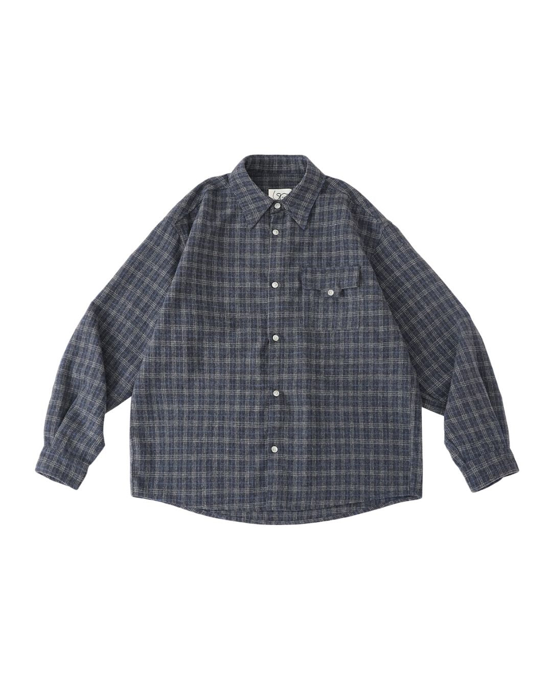 Flap Pocket Checked Flannel Shirt　LS036