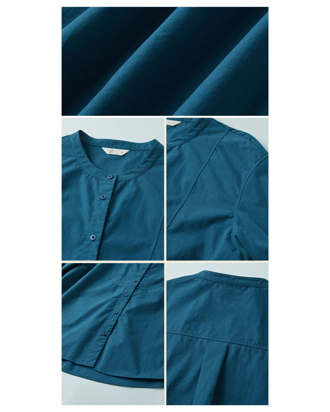 Band Collar Loose Shirt　LS057