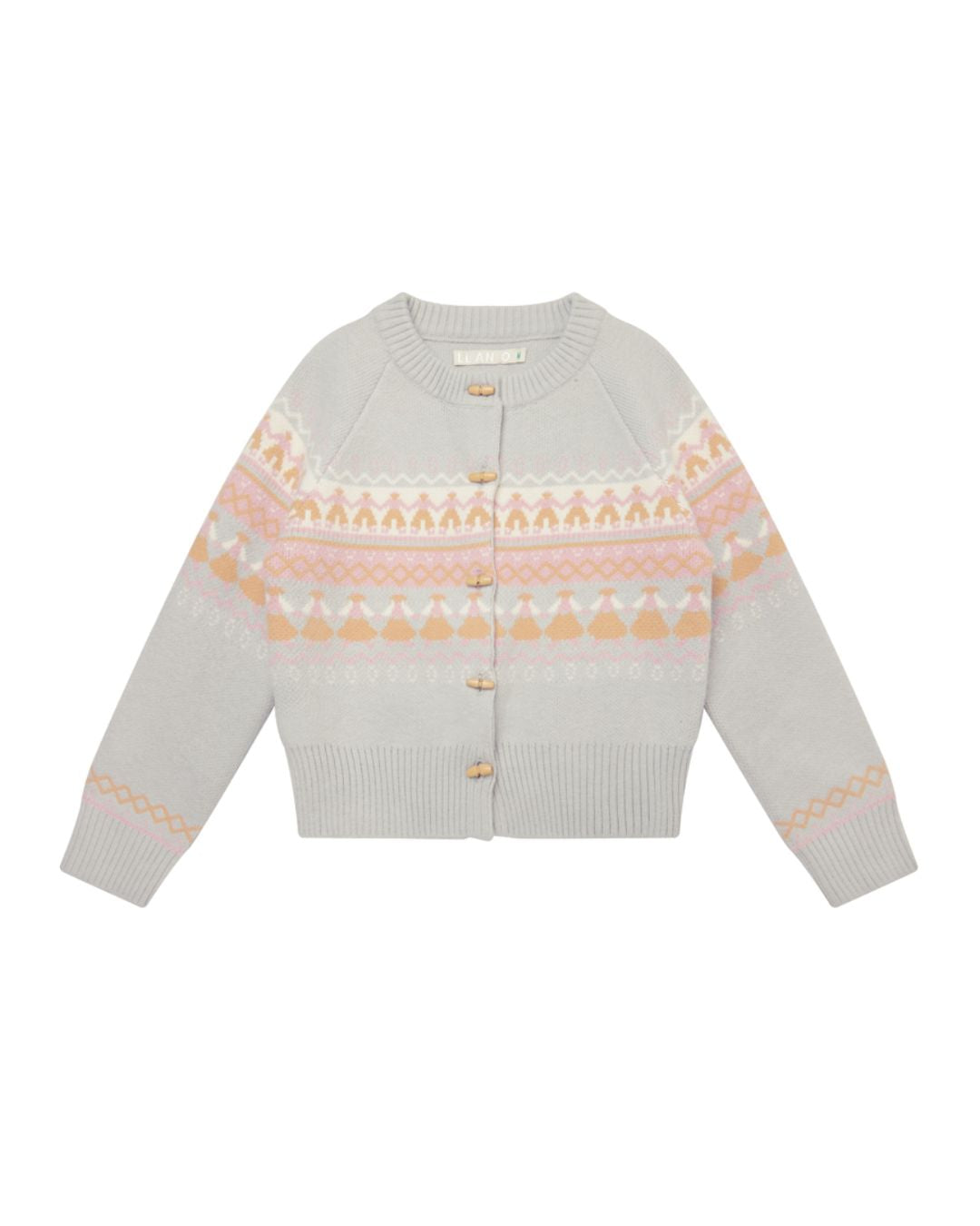 Fair Isle Retro Knit Cardigan　KN039