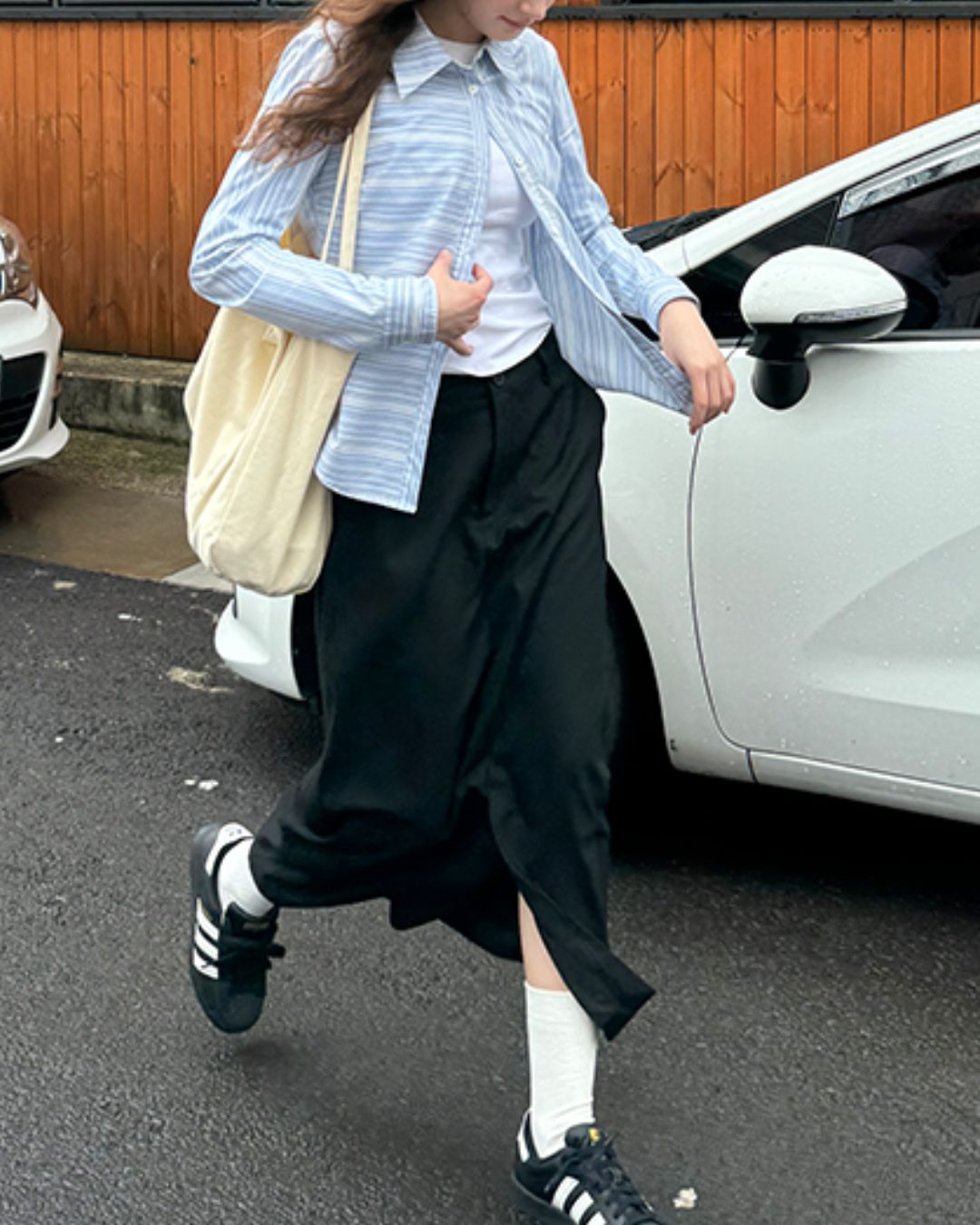 Front Slit Midi Tight Skirt　SK002