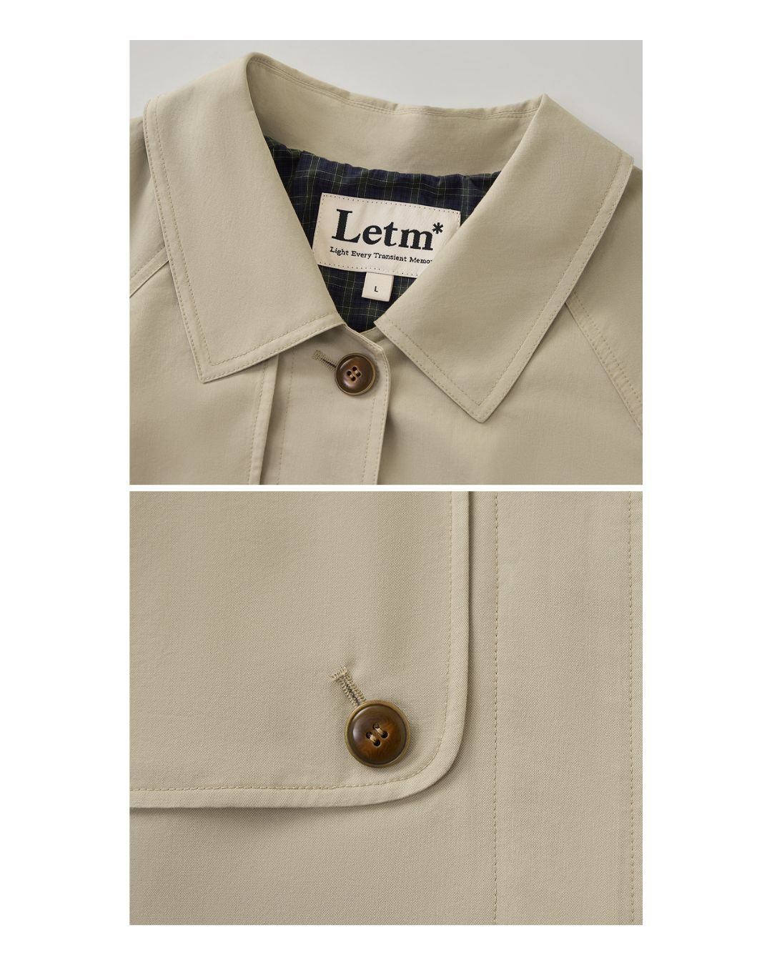 Back Pleated Trench Coat　CT001