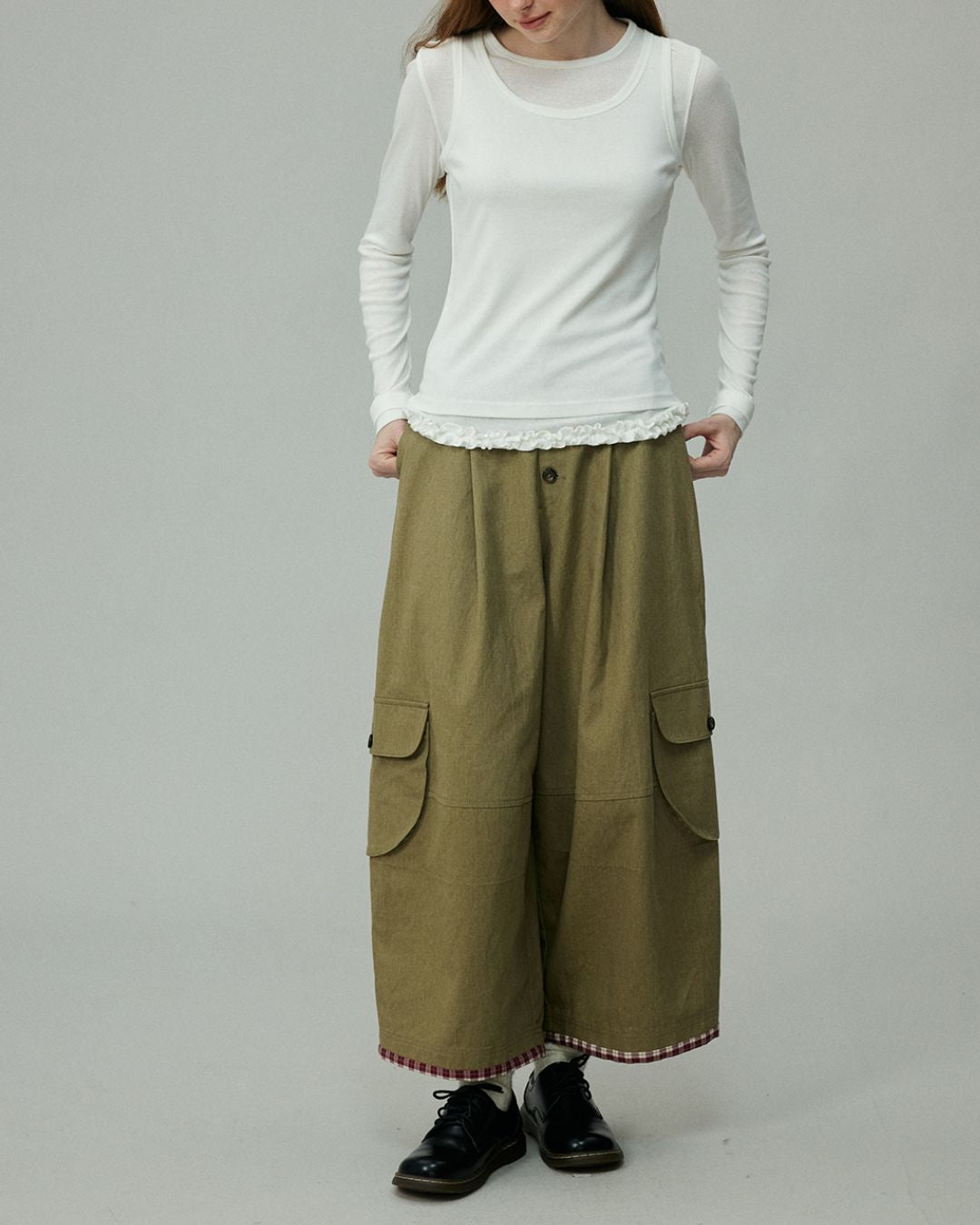 Layered Long Sleeve T-shirt　LT001