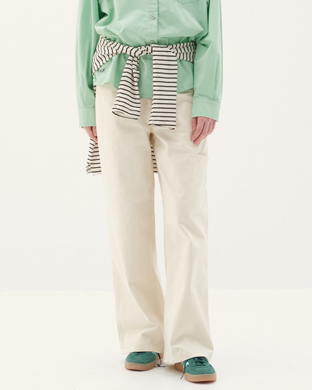 Cotton Straight Work Pants　PT006