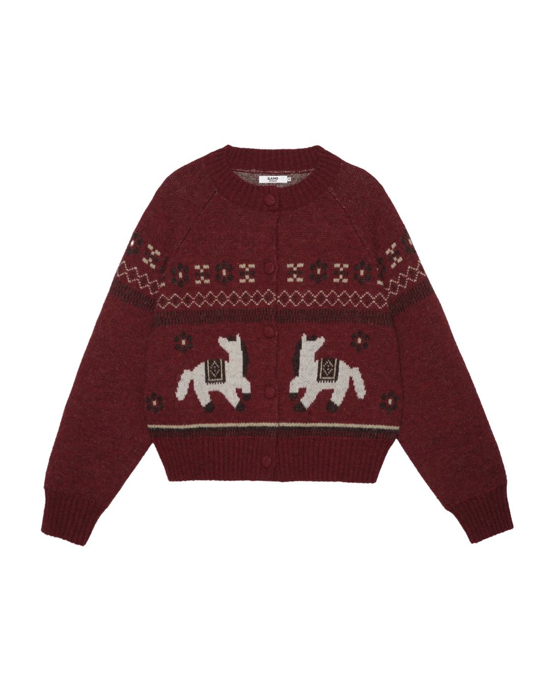 Dancing Pony Fair Isle Knit Cardigan　KN092