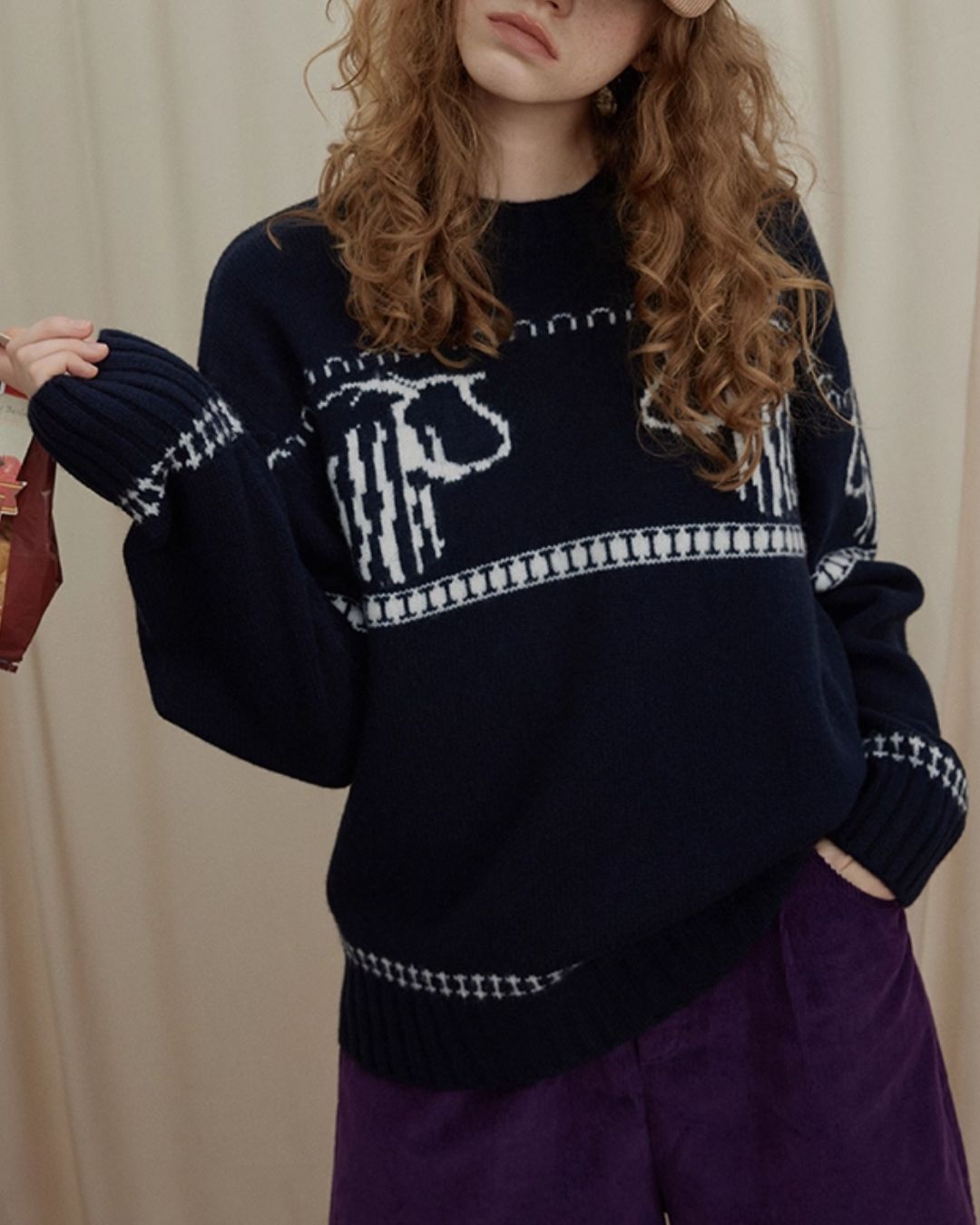 Wool Fair Isle Sweater　KN044