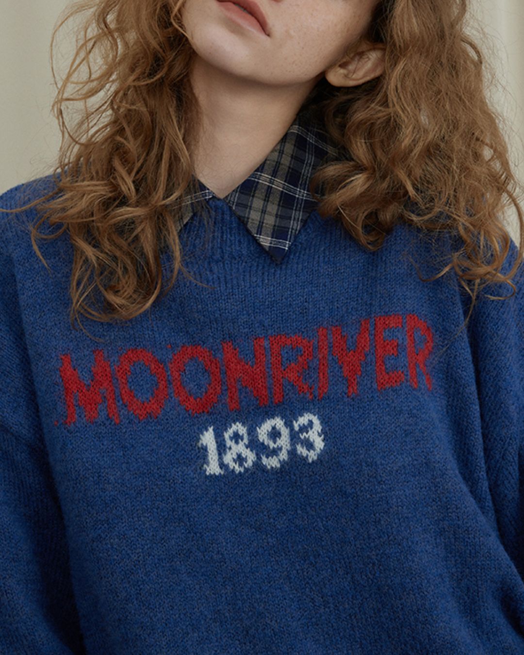 Wide Sleeve Logo Sweater　KN051