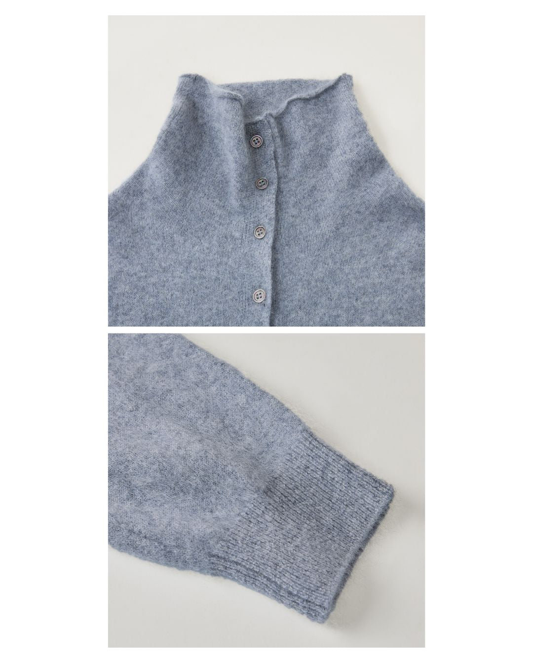 Wool Cashmere Knit Cardigan　KN038