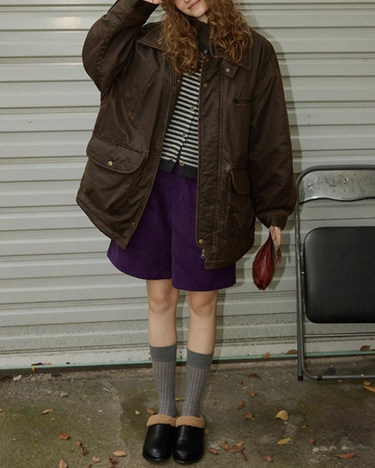 Retro Padded Work Jacket　JK046