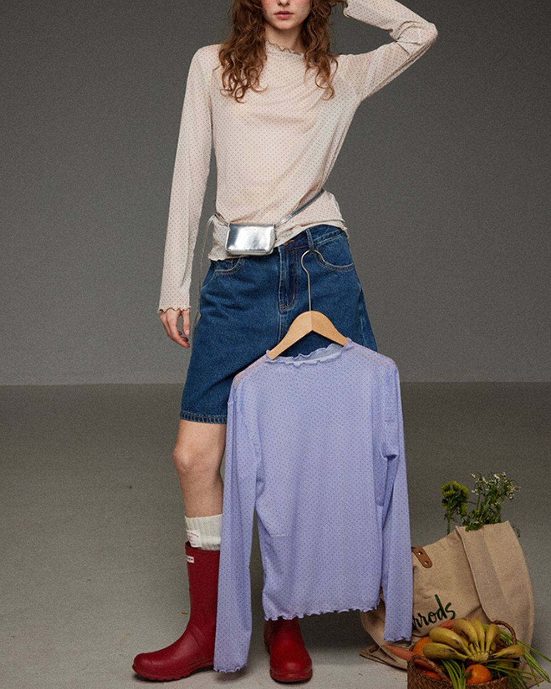 Sheer Dot Mellow Top　LT015