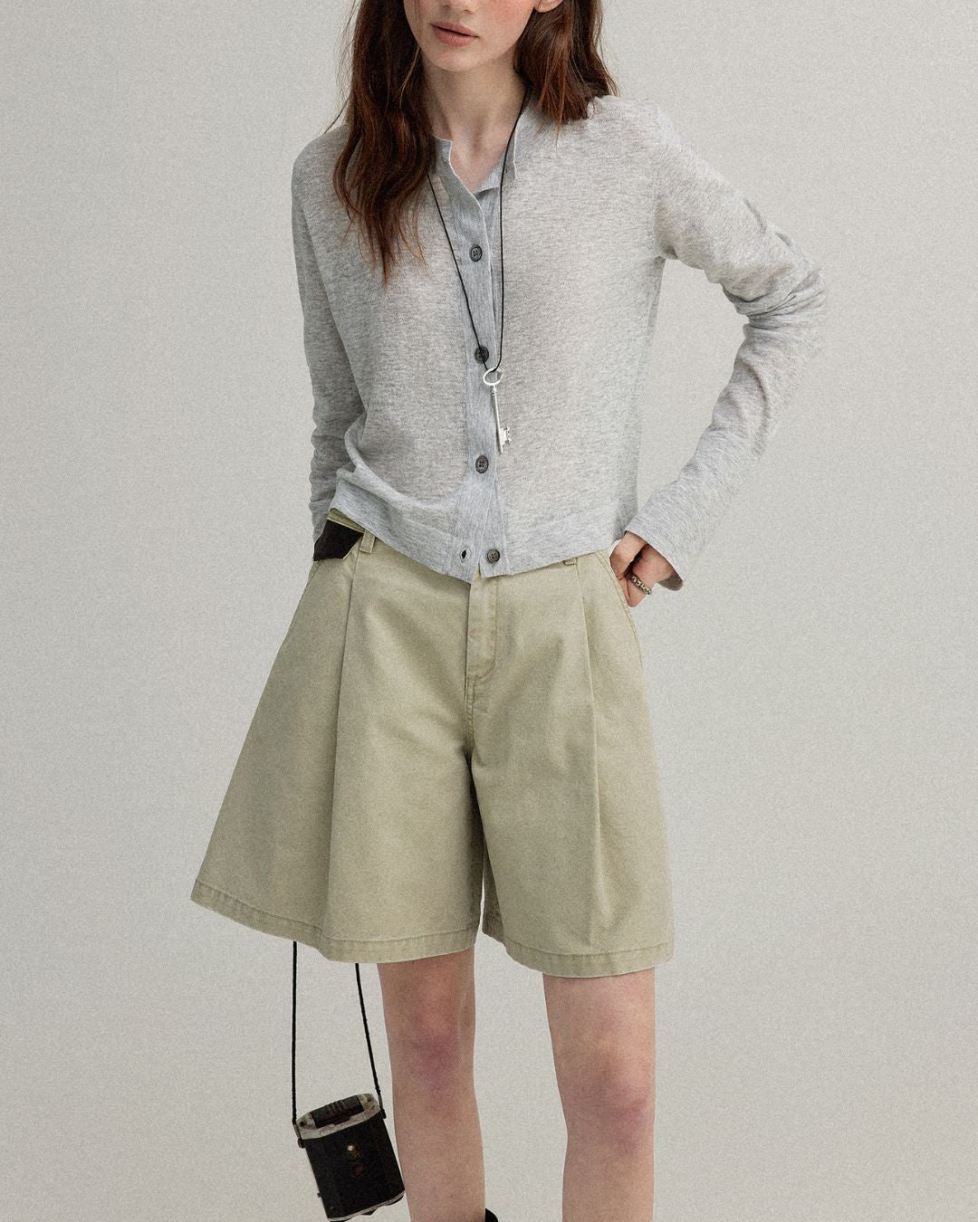 Long Sleeve Knit Cardigan　KN014