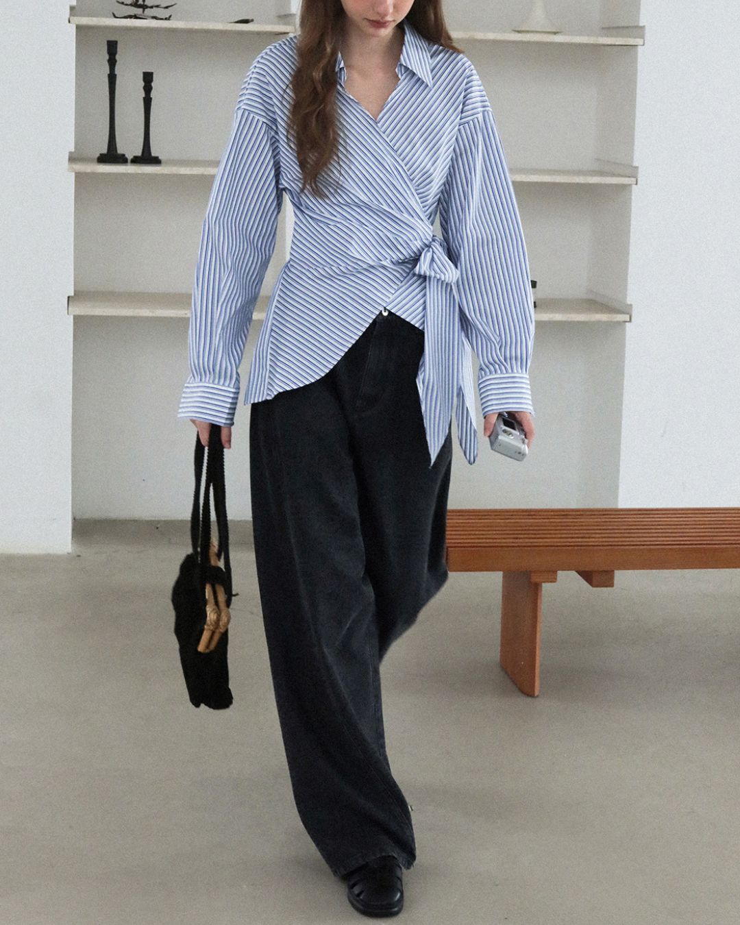 Skipper Wrap Striped Shirt　LS020