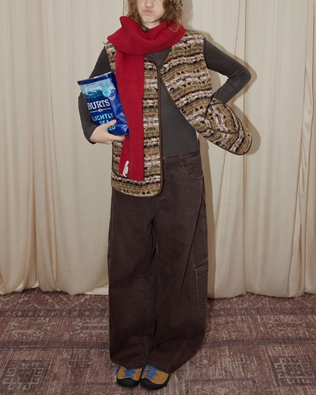 Work Denim Wide Pants　DP008