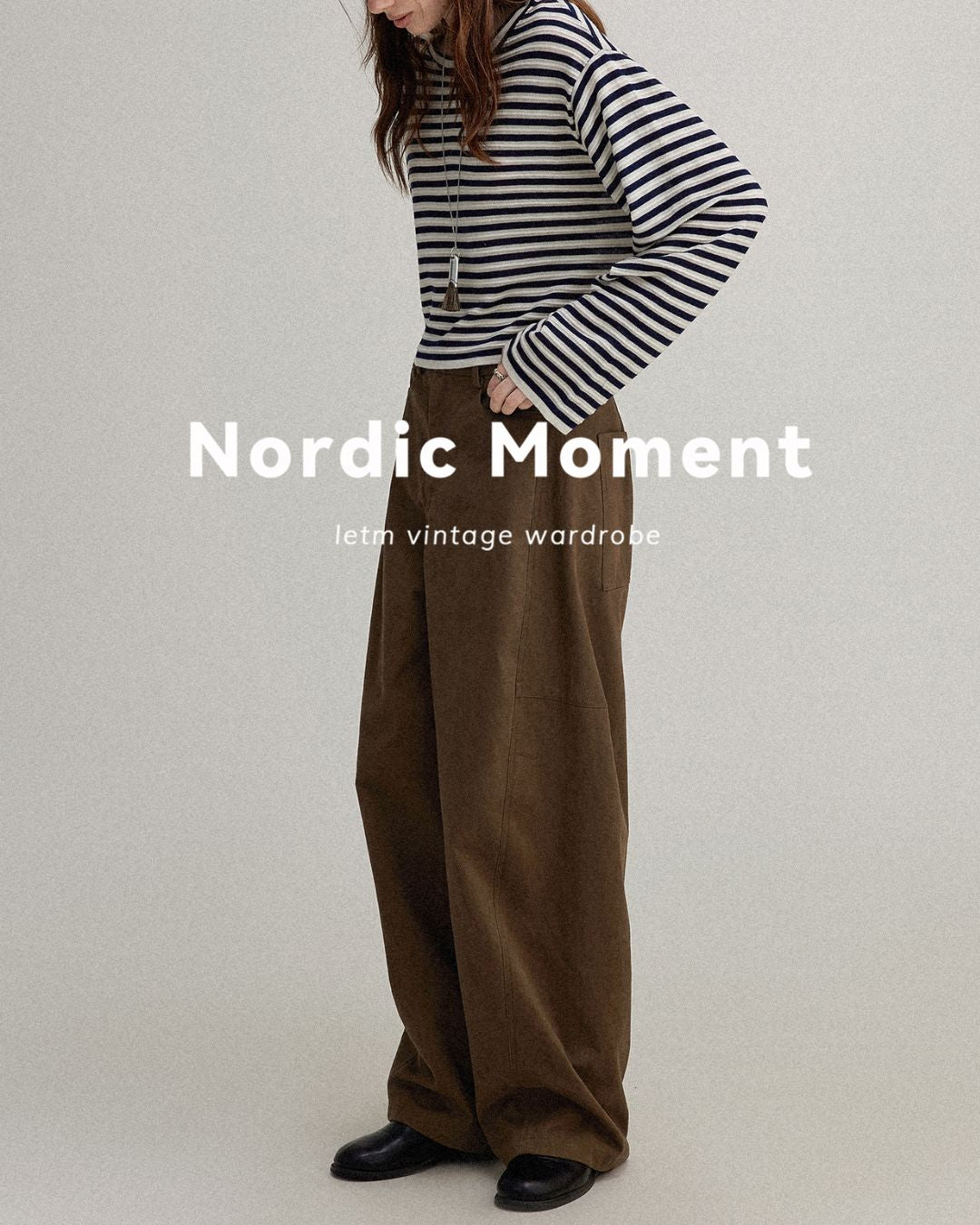 Striped Knit T-shirt　KN018