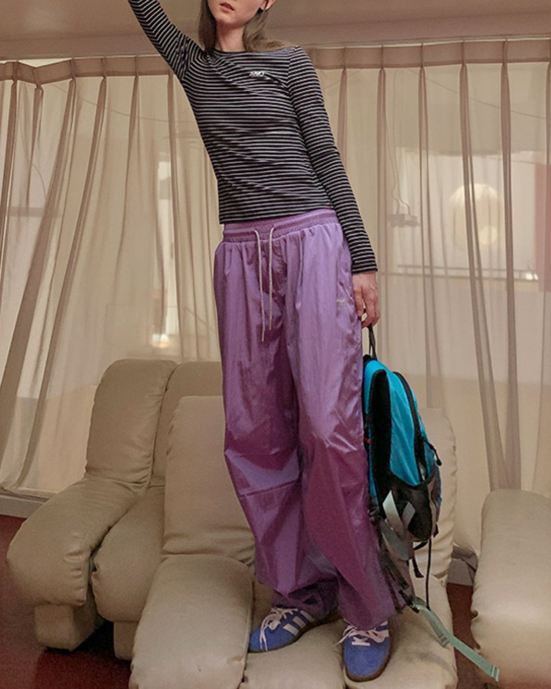 Drawcord Hem Outdoor Pants　PT041