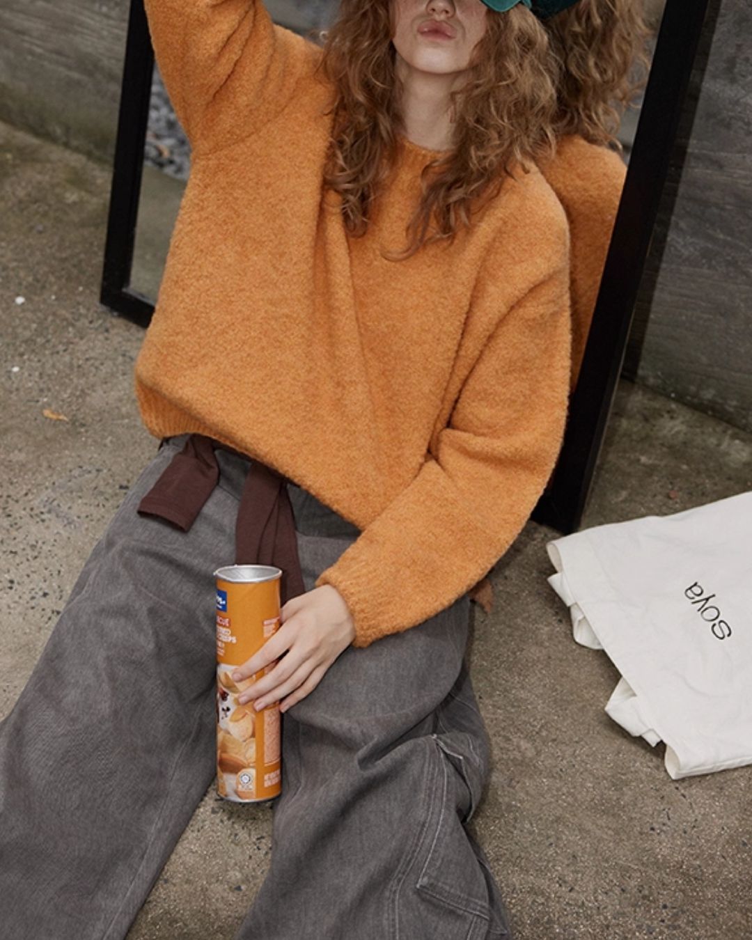 Wool Crew Neck Sweater　KN046