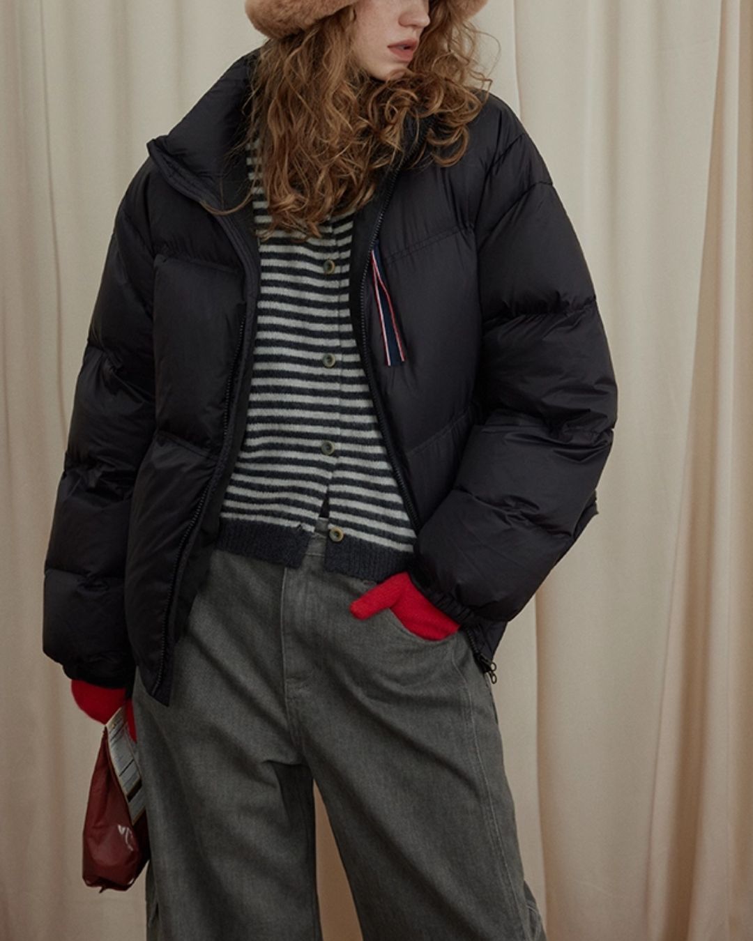 Stand Collar Down Jacket　JK040