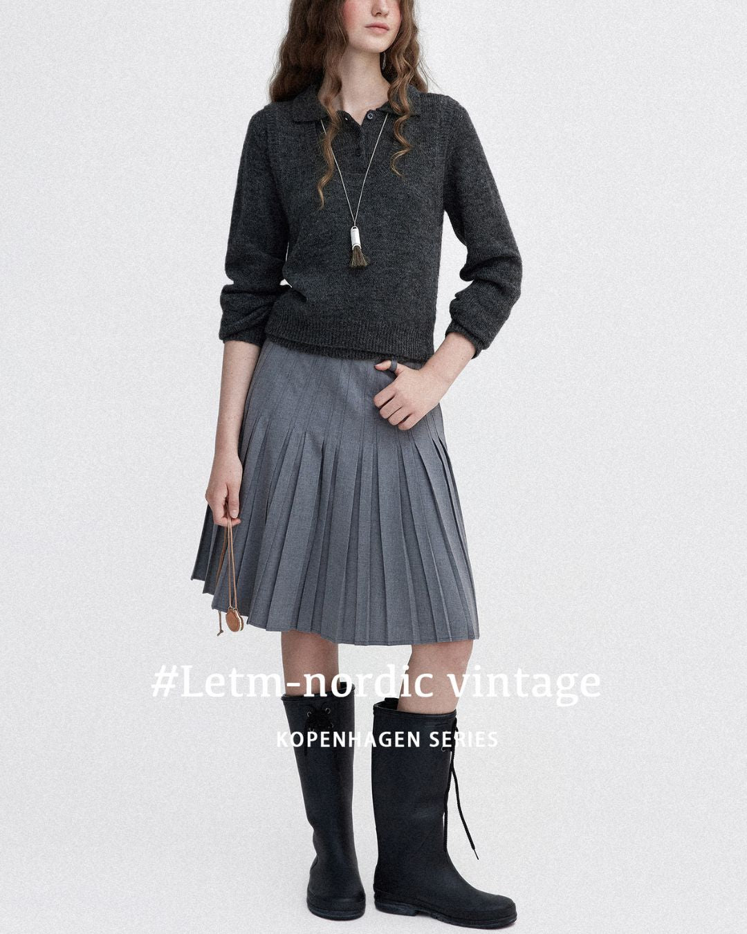 Soft Polo Knit ＆ U-neck Vest　KN023