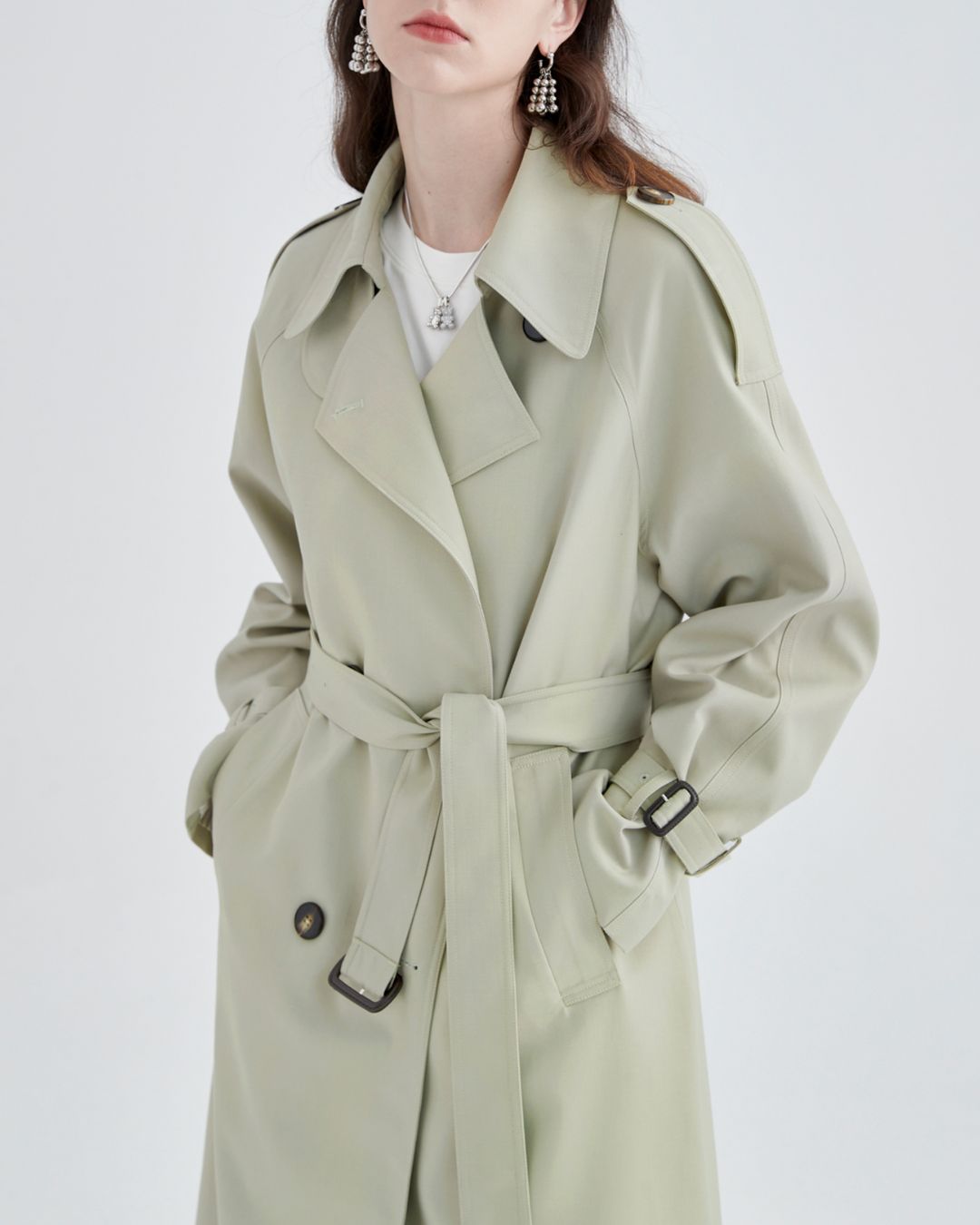 Napoleon Collar Trench Coat　CT009