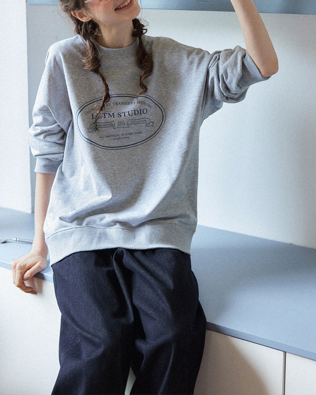 Letter Printed Sweat　SW003