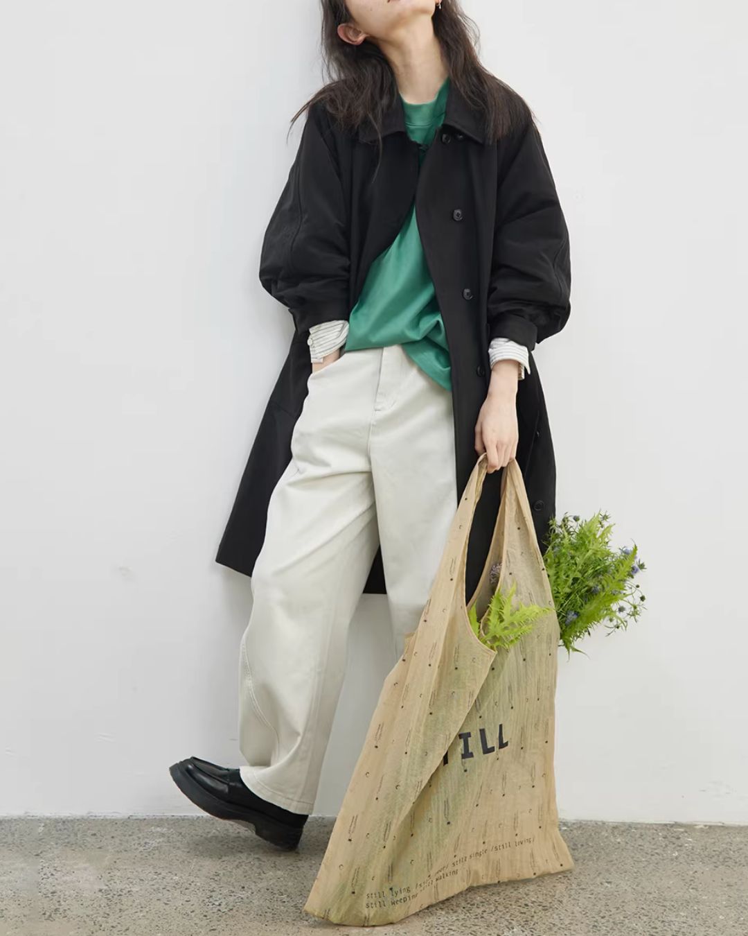 Side-button Single Trench Coat　CT034