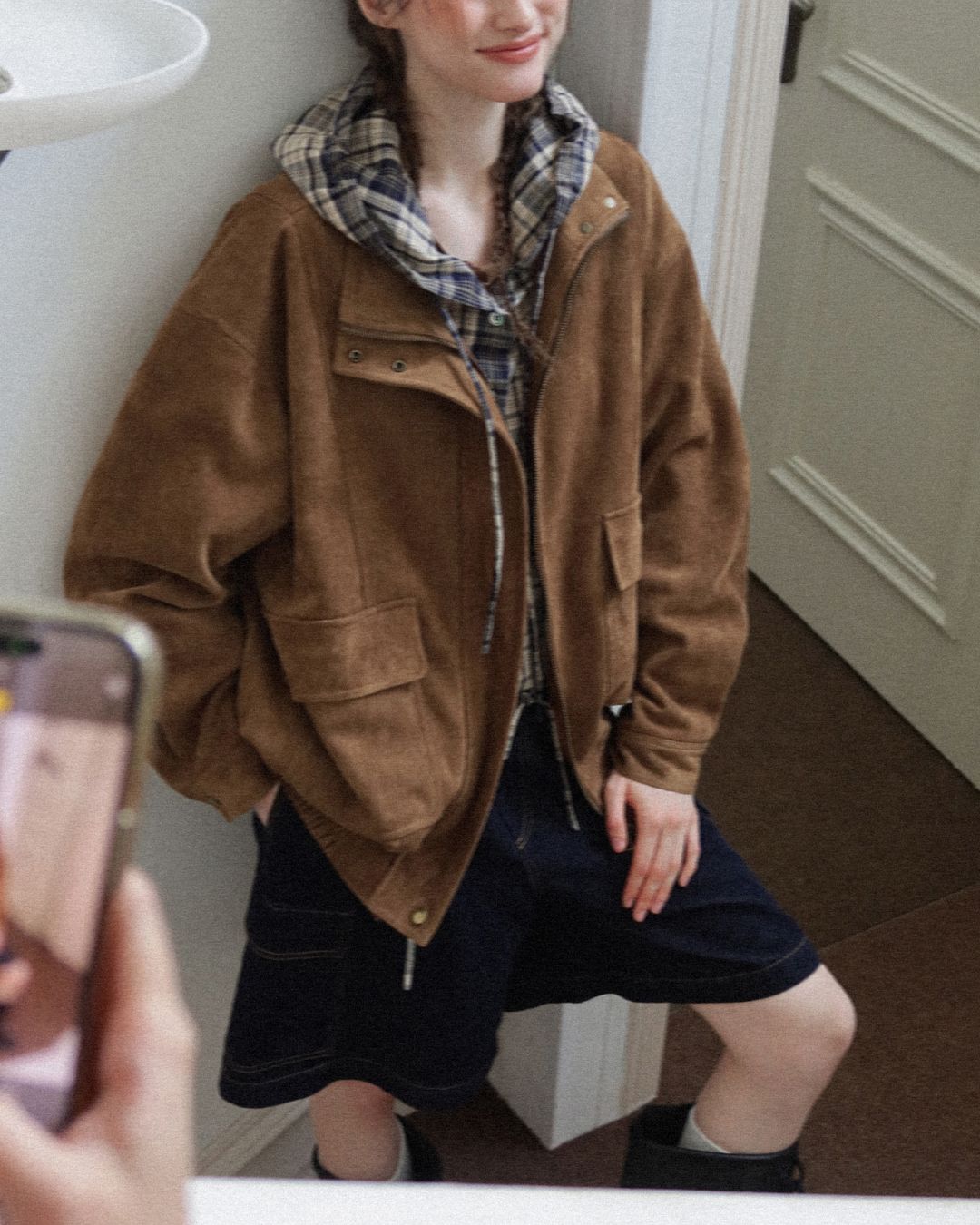 Suede Retro Jacket　JK019