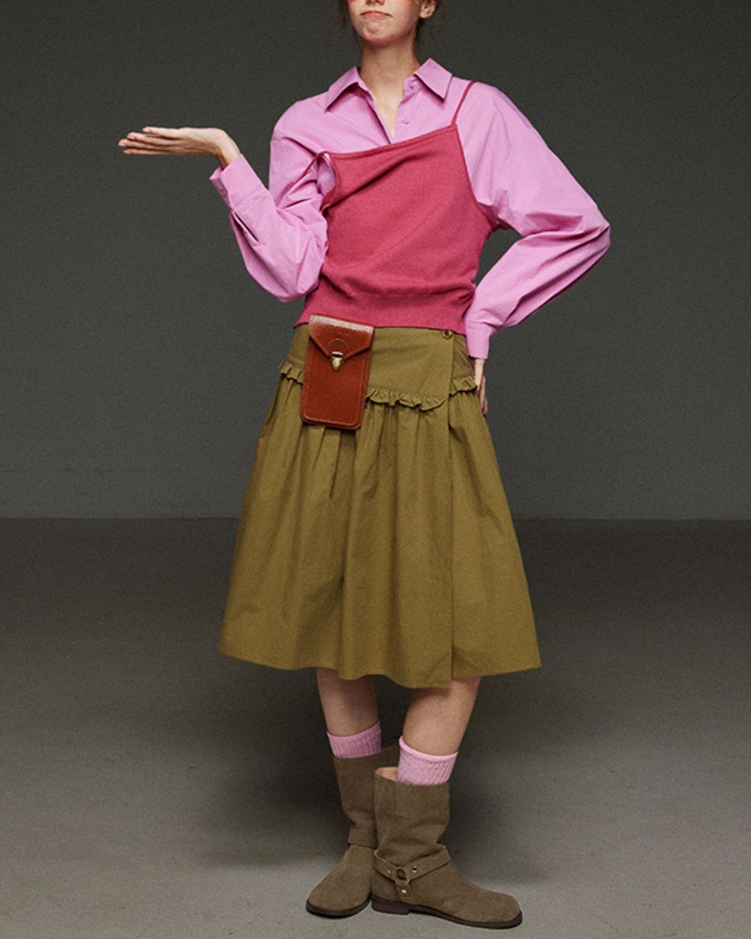 Back-open Camisole Knit Vest　KN033