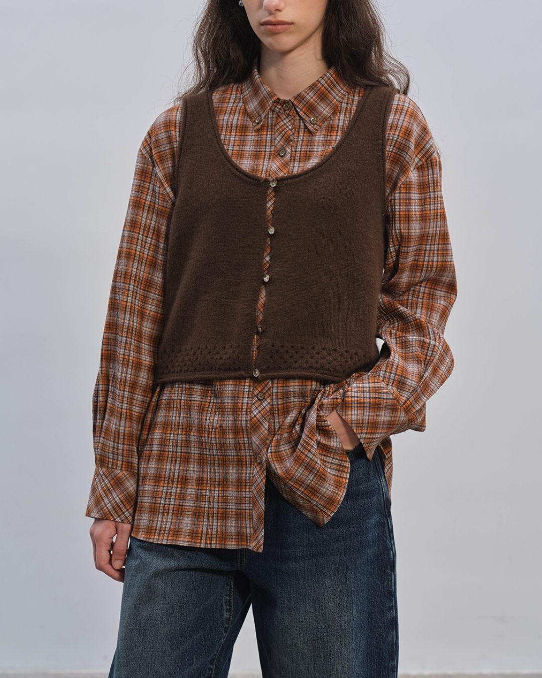 Front And Back 2-way Knit Vest　VT003