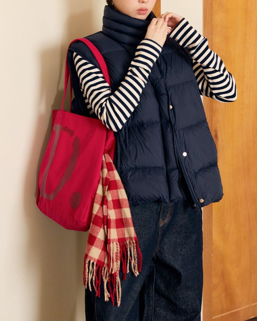 Border Thick Long Sleeve T-Shirt　LT020