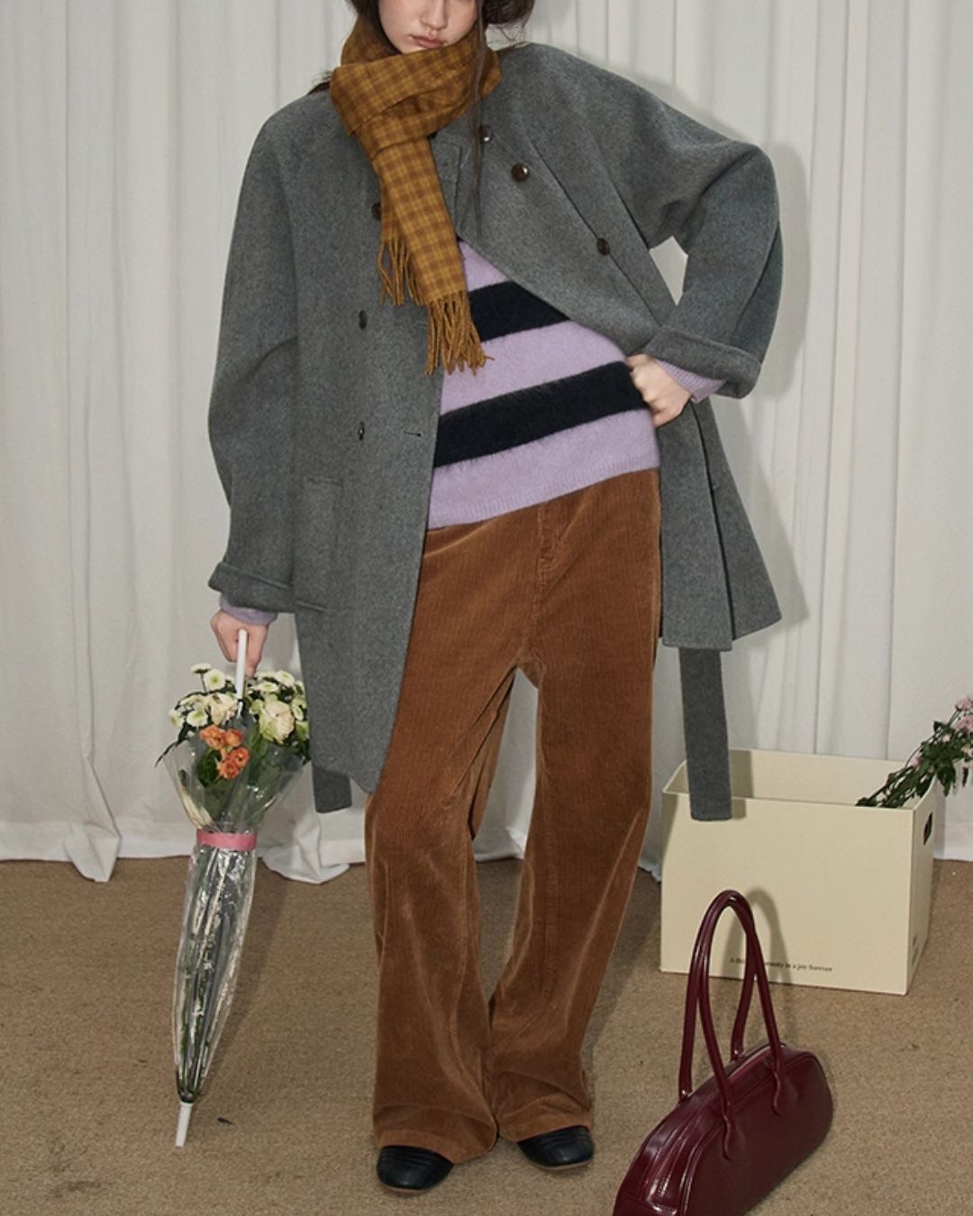 Thick Border Wool Loose Knit　KN061