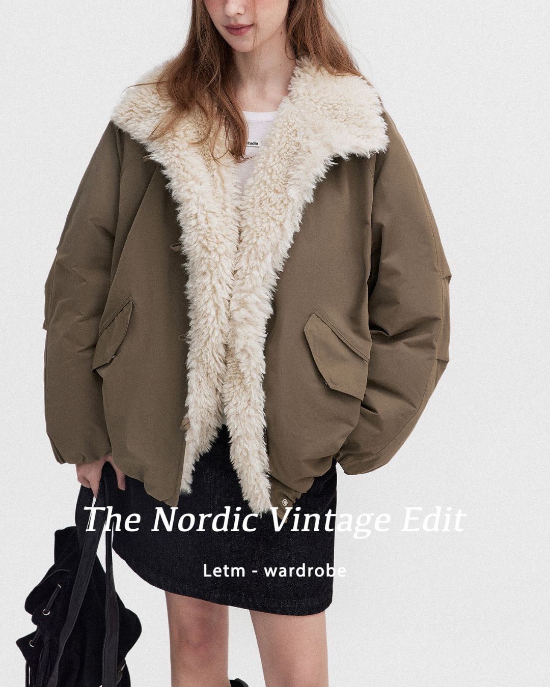 Fur-lined Down Jacket　JK057
