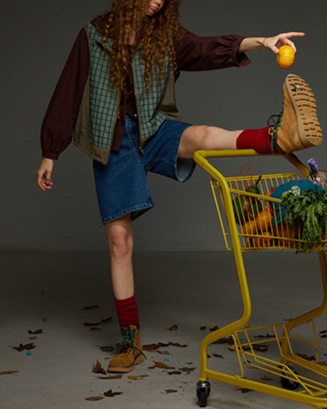 Hooded Checked Shirt　LS031