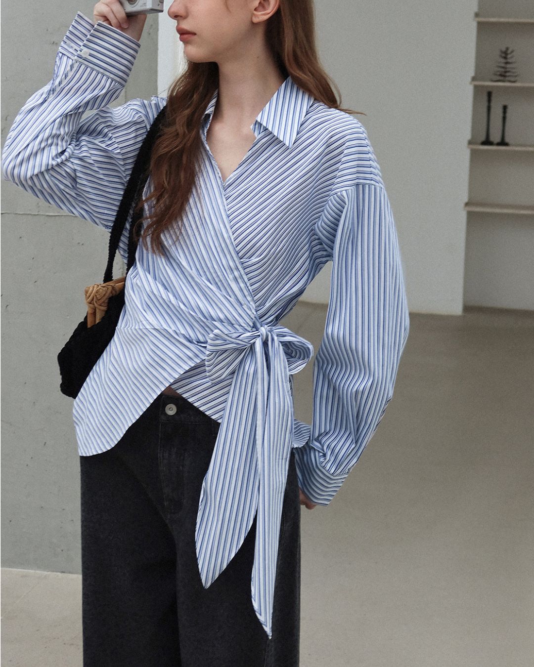 Skipper Wrap Striped Shirt　LS020