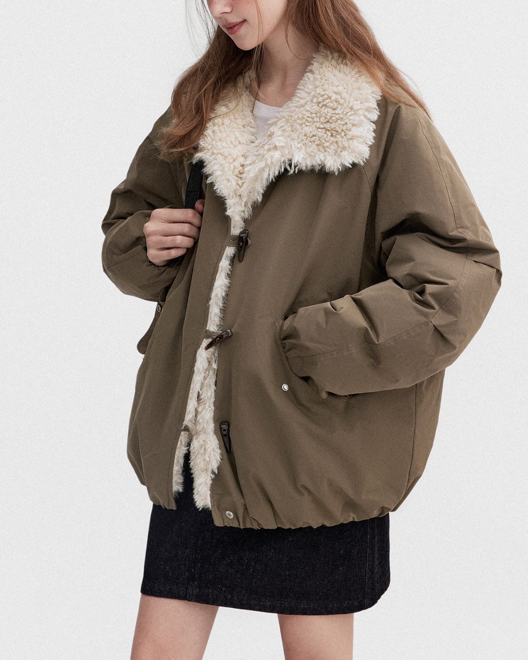 Fur-lined Down Jacket　JK057