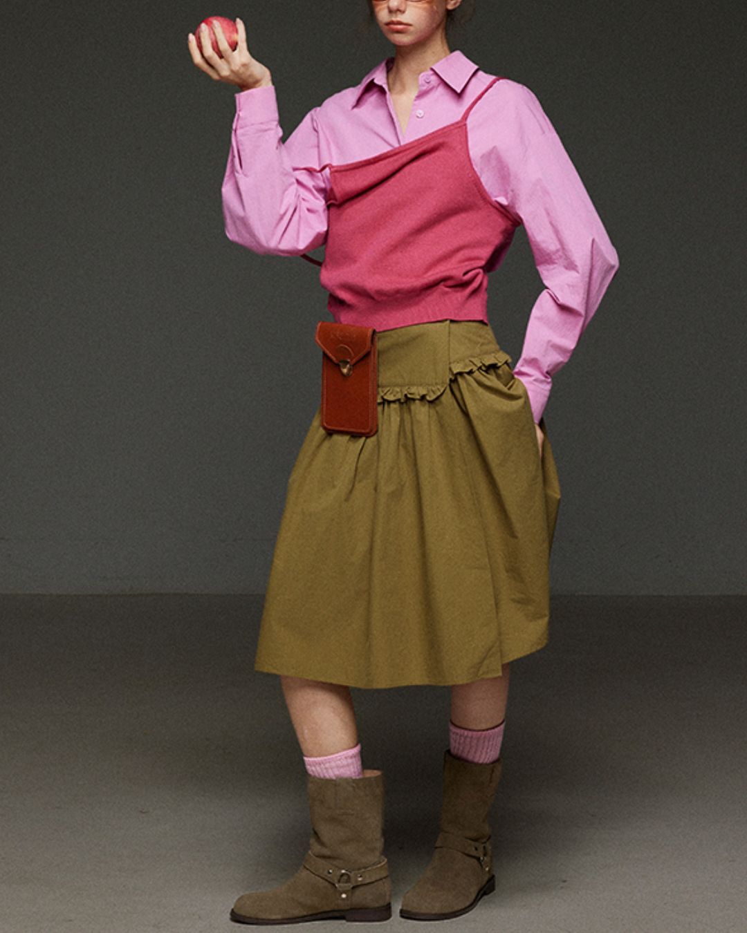 Back-open Camisole Knit Vest　KN033