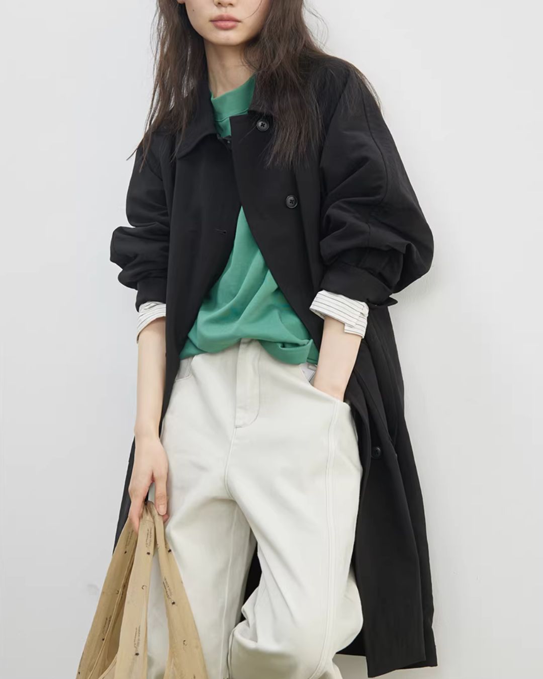 Side-button Single Trench Coat　CT034