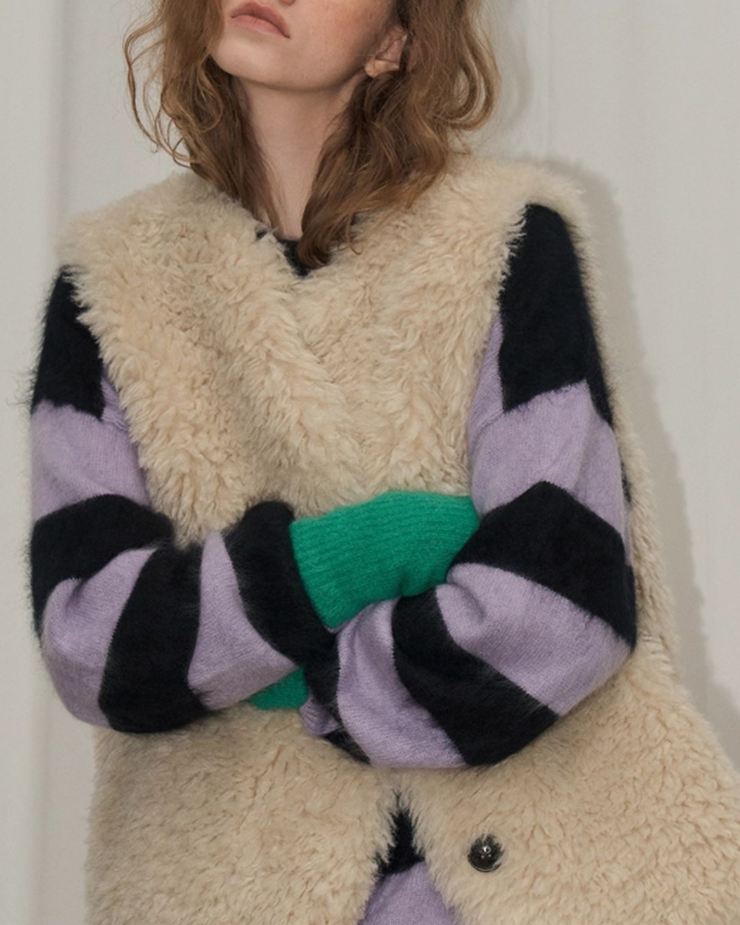 Thick Border Wool Loose Knit　KN061