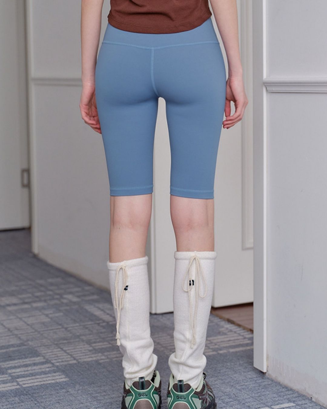 High-waisted Above-the-knee Fitness Pants　SP003