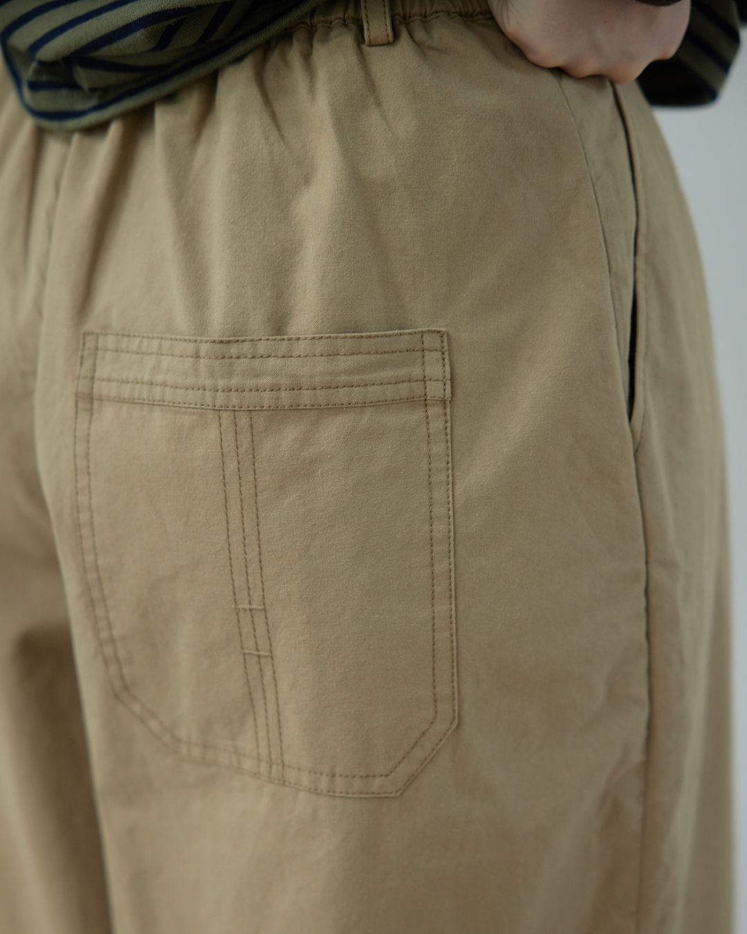 Casual Wide Tuck Pants　PT013