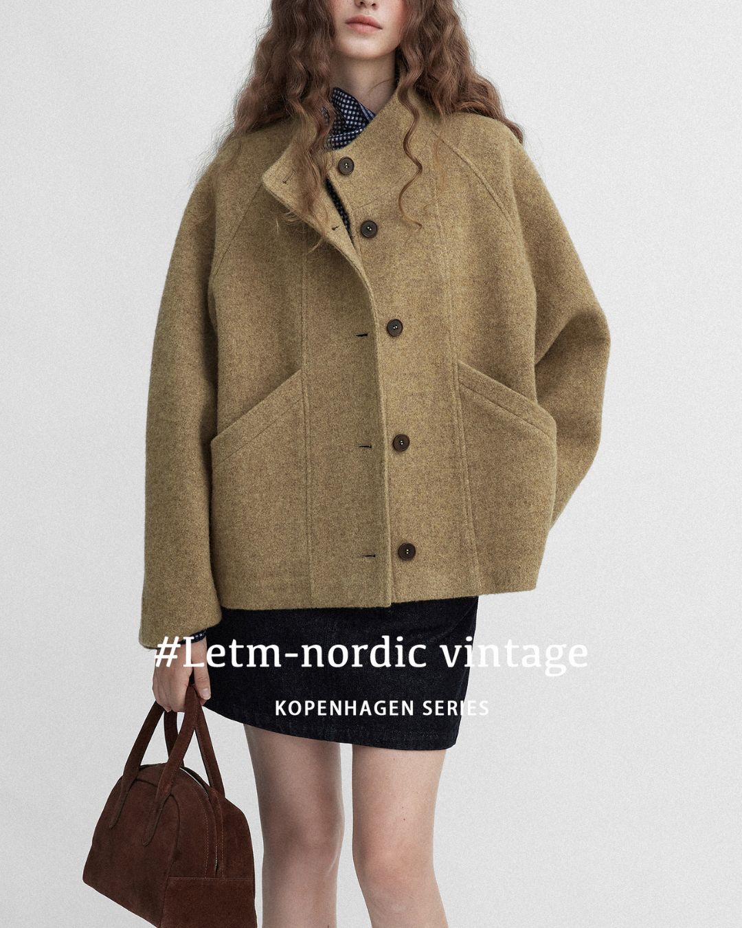 Stand-collar Wool Jacket　JK027