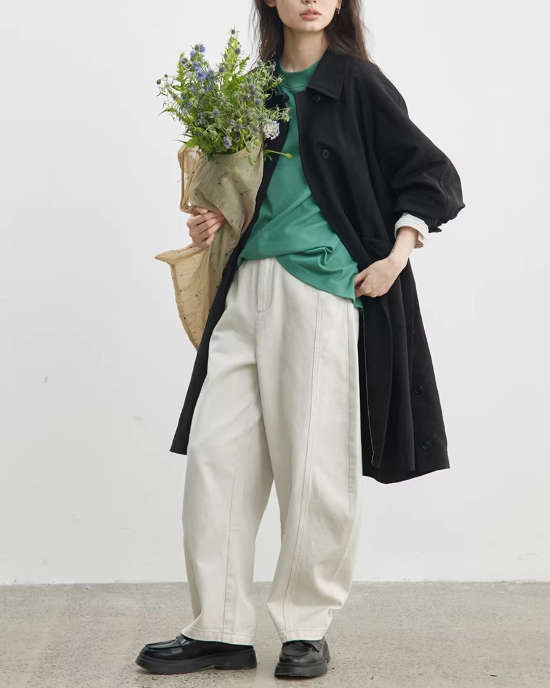 Side-button Single Trench Coat　CT034