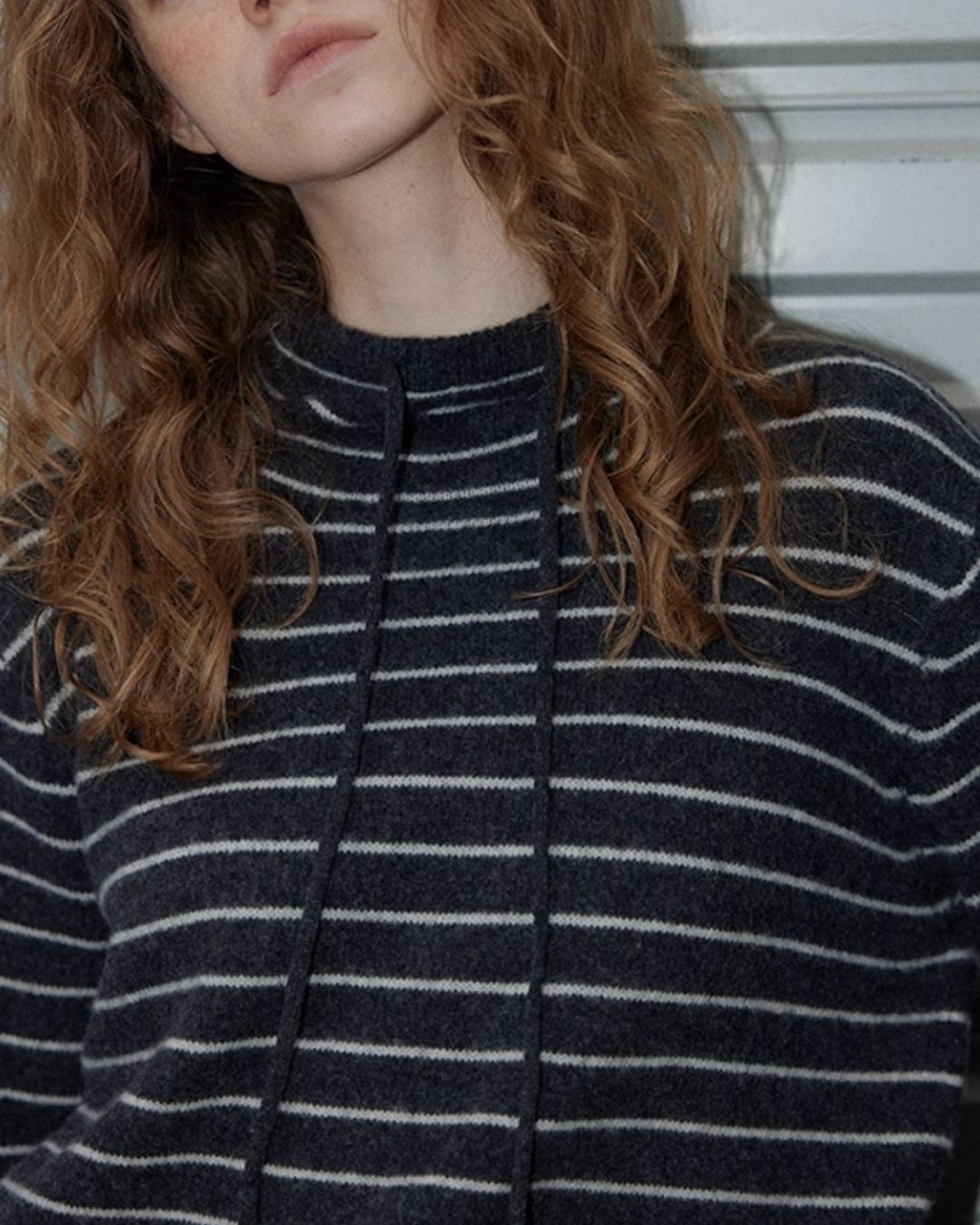 Drawstring Bottle Neck Knit　KN067