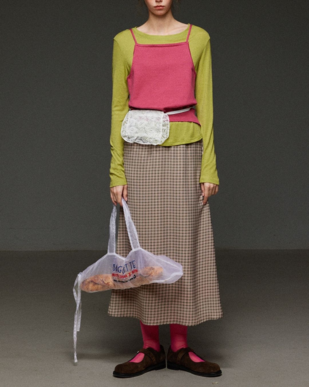 Boat Neck Slim Fit T-shirt　LT012