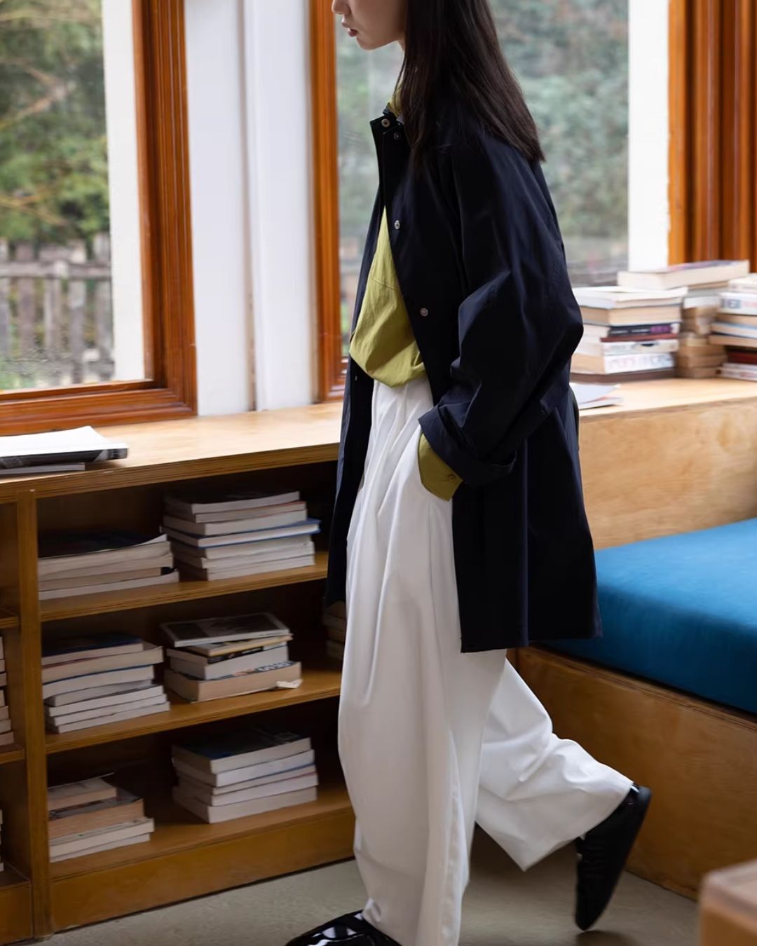 Water-repellent Single-breasted Coat　CT033