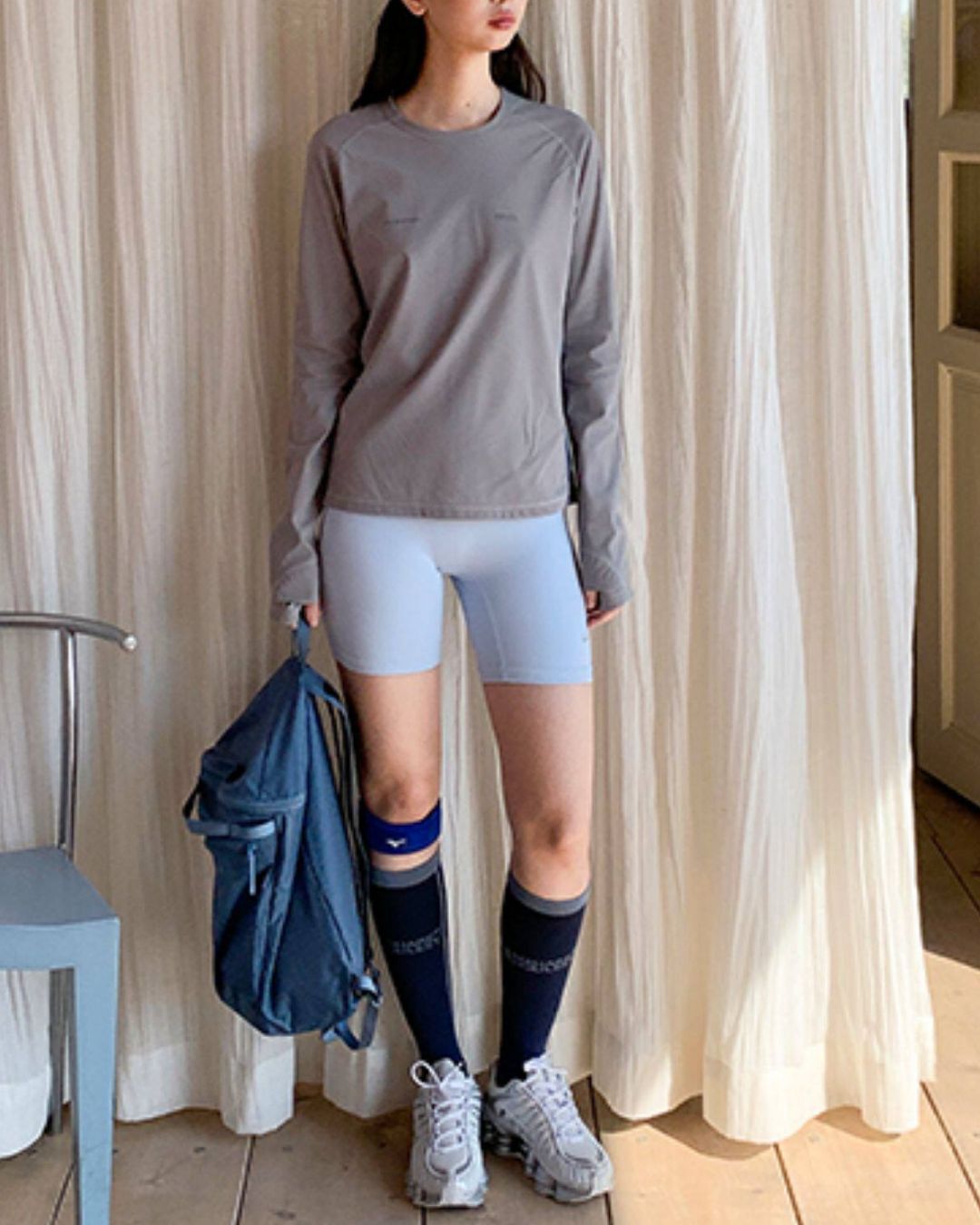 Color Block Sports Knee Socks　OR001